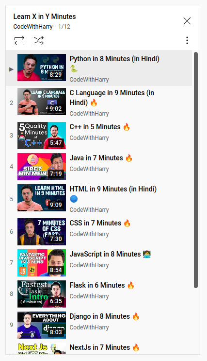 Learn X in Y minutes