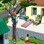 next door